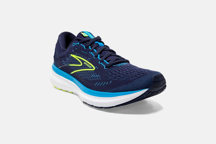 Glycerin 19 Road Brooks Running Shoes NZ Mens - Navy/Blue - UKEJPV-869